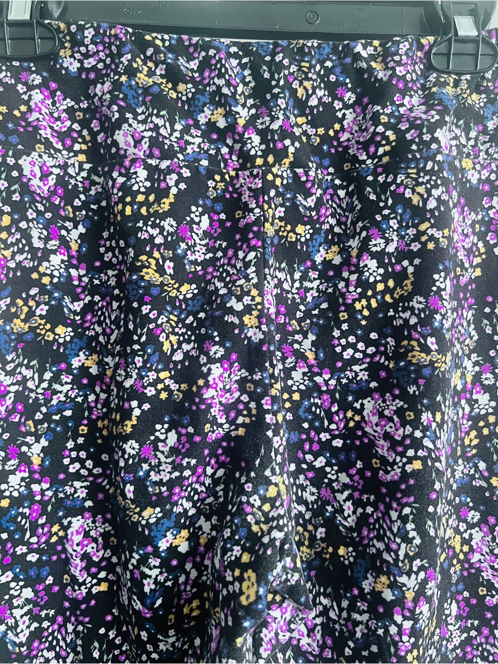 No Boundaries Boho Hipster Floral Flare Stretch Pants Blue SZ XL Juniors - Picture 4 of 6